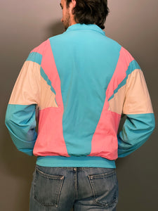 Wrinkled Nylon Retro Windbreaker